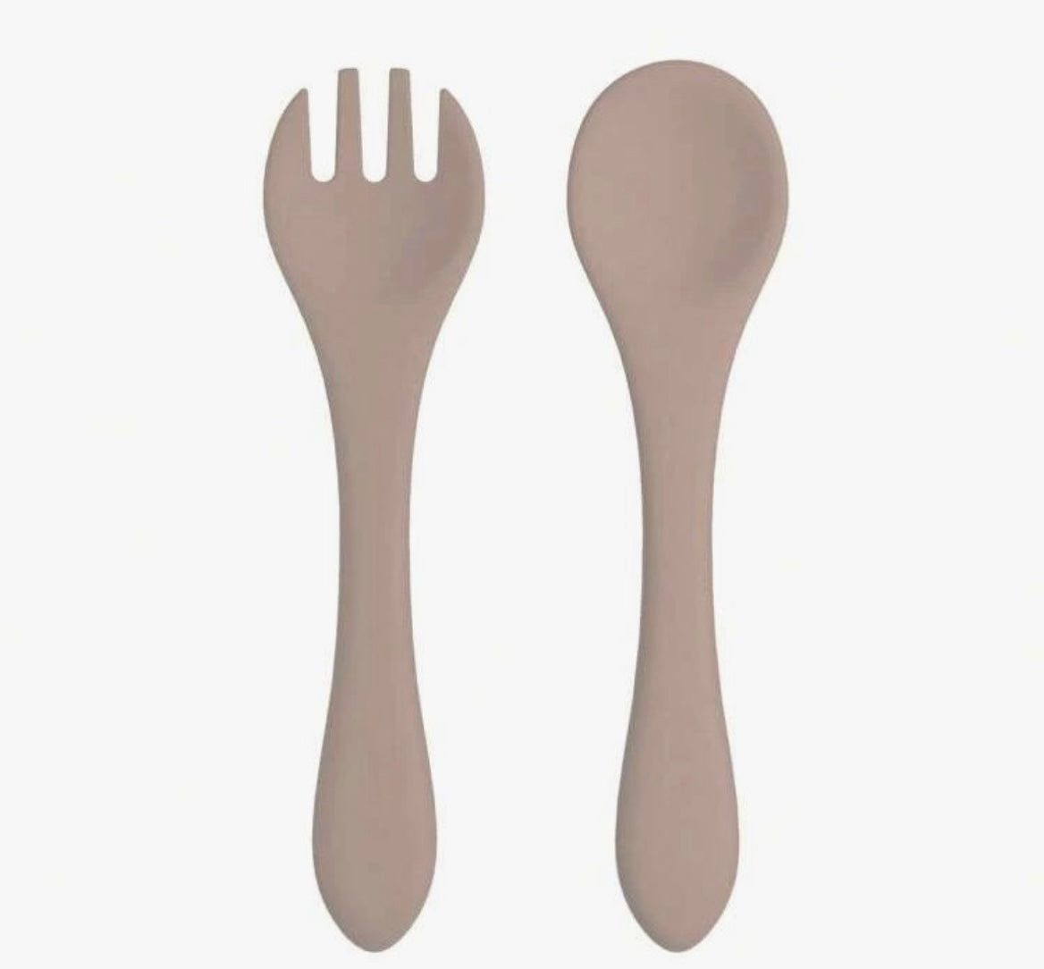 Silicone fork & spoon set