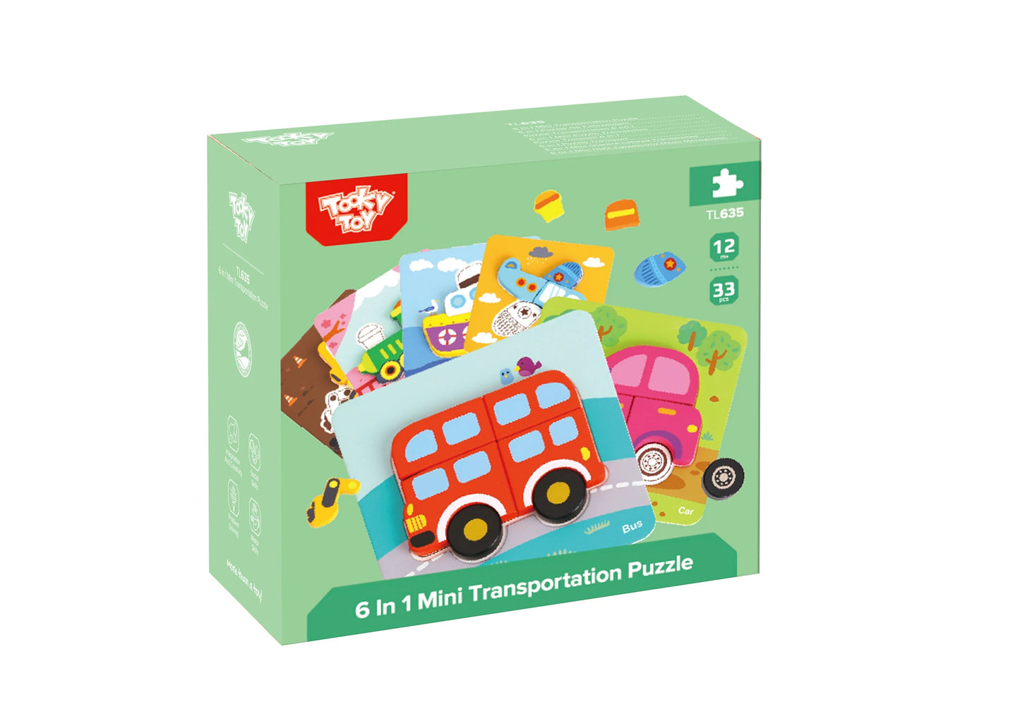 6 In 1 Mini Puzzles - Tooky Toy