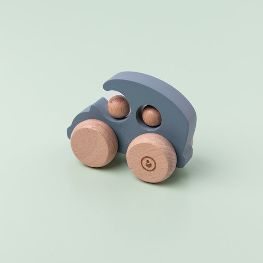 Double push car - blue