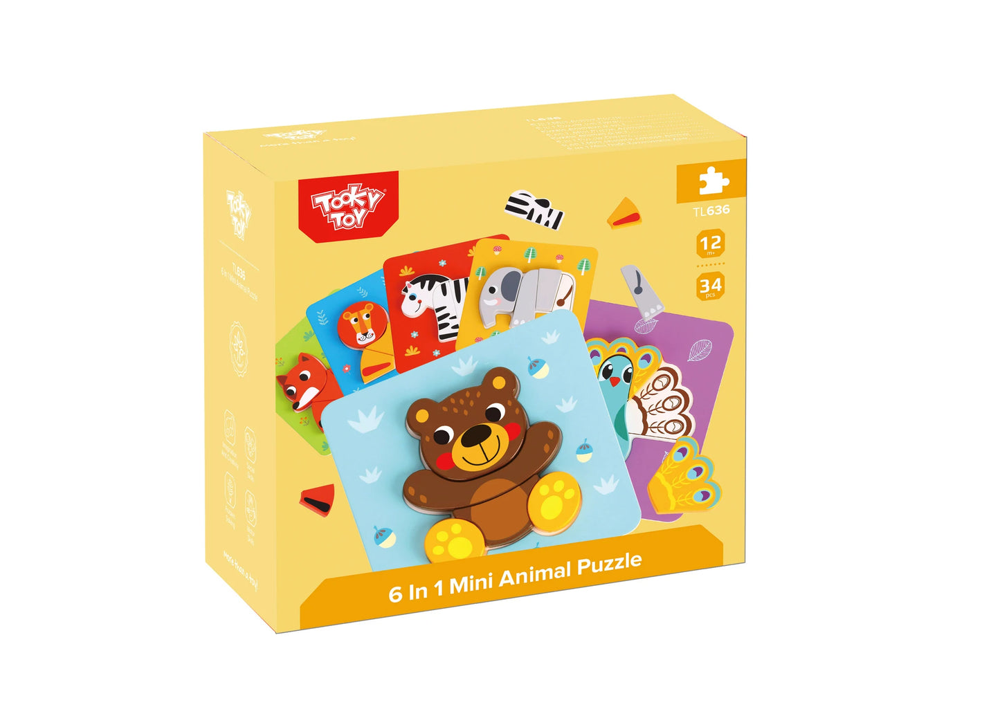 6 In 1 Mini Puzzles - Tooky Toy