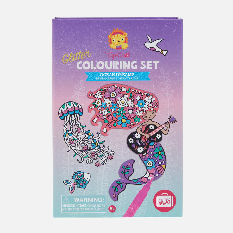 Glitter Colouring Set Ocean and Dreams - Tiger Tribe