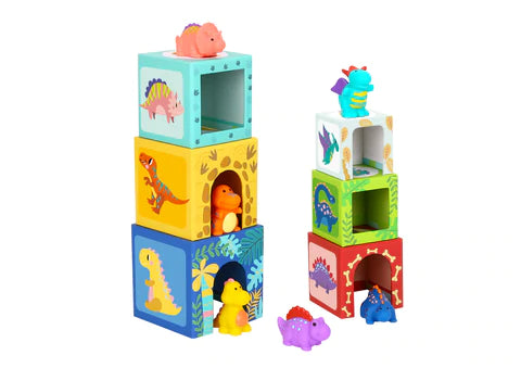 Dinosaur Nesting Tower - Tooky Toy