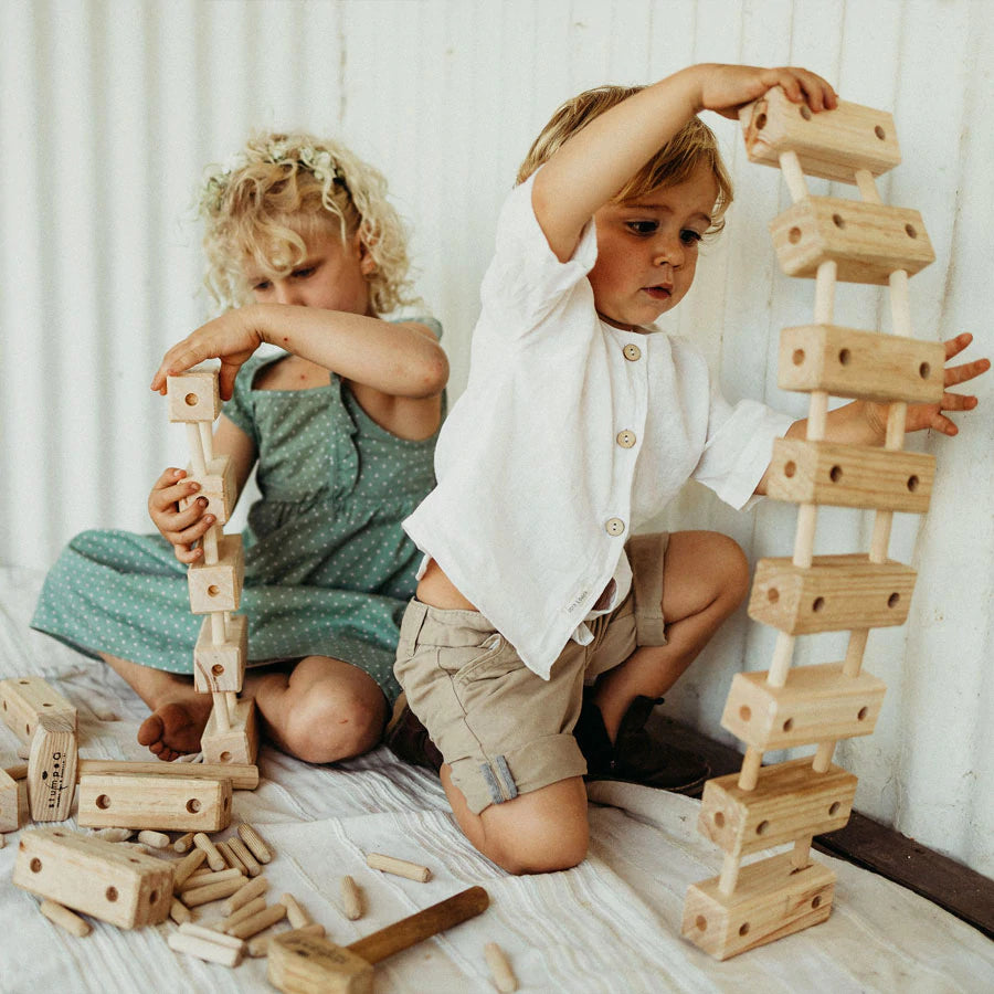 Knock-a-Block Set - Stumped Wooden Toys