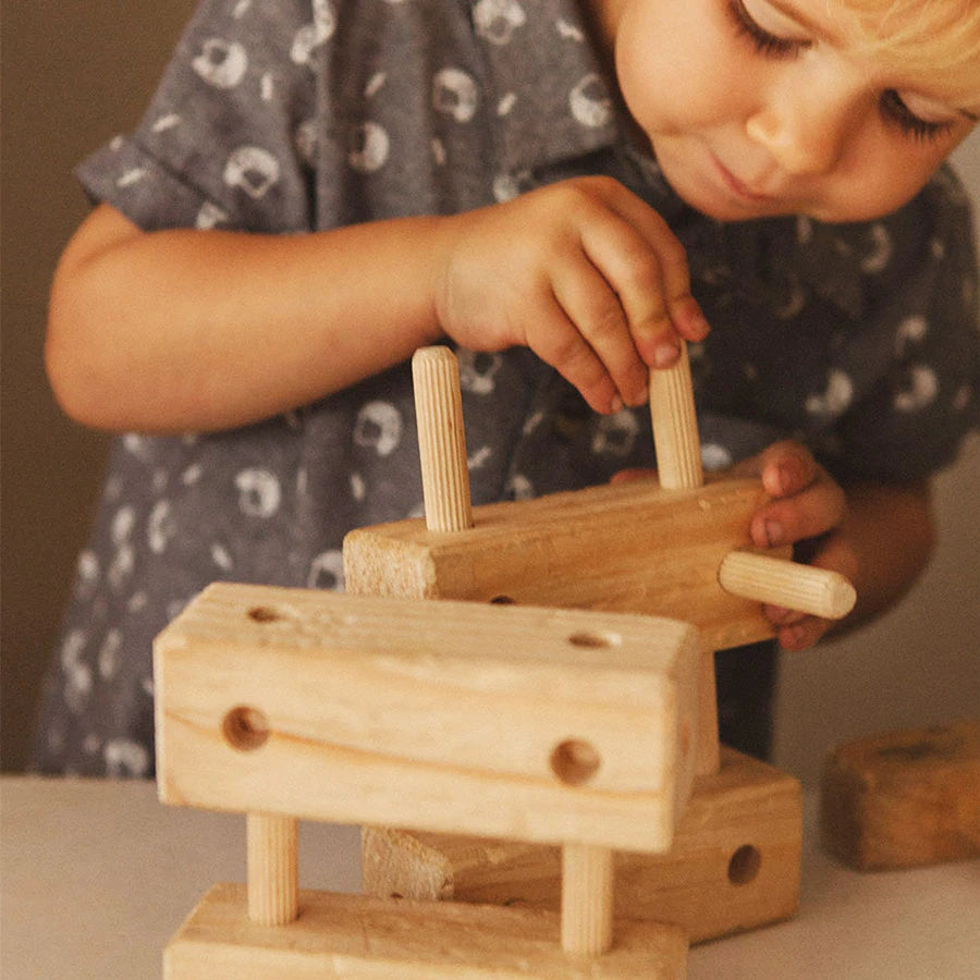 Knock-a-Block Set - Stumped Wooden Toys